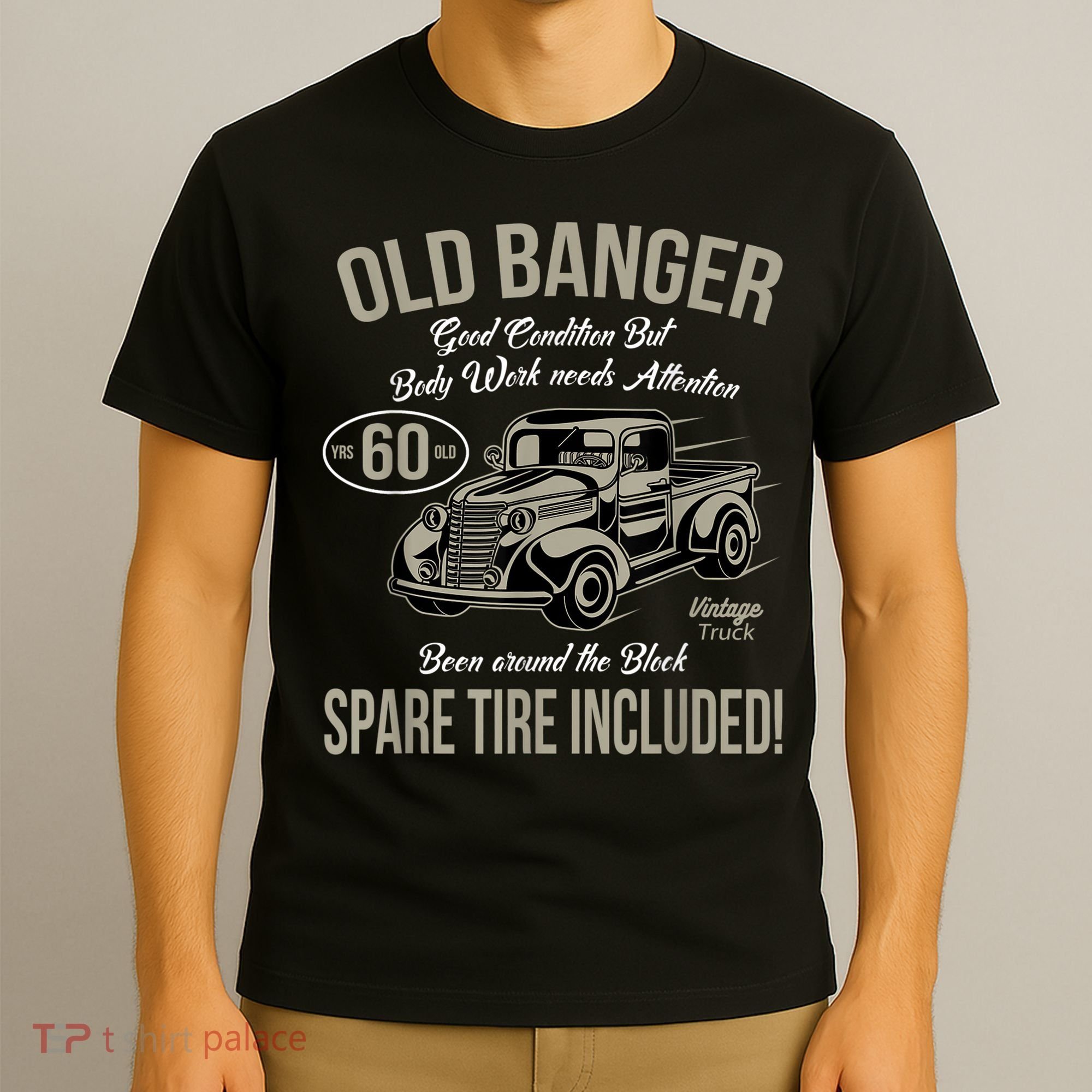 60th Birthday Vintage Old Banger 60 Years Old M.e.n Gift Retro T-Shirt