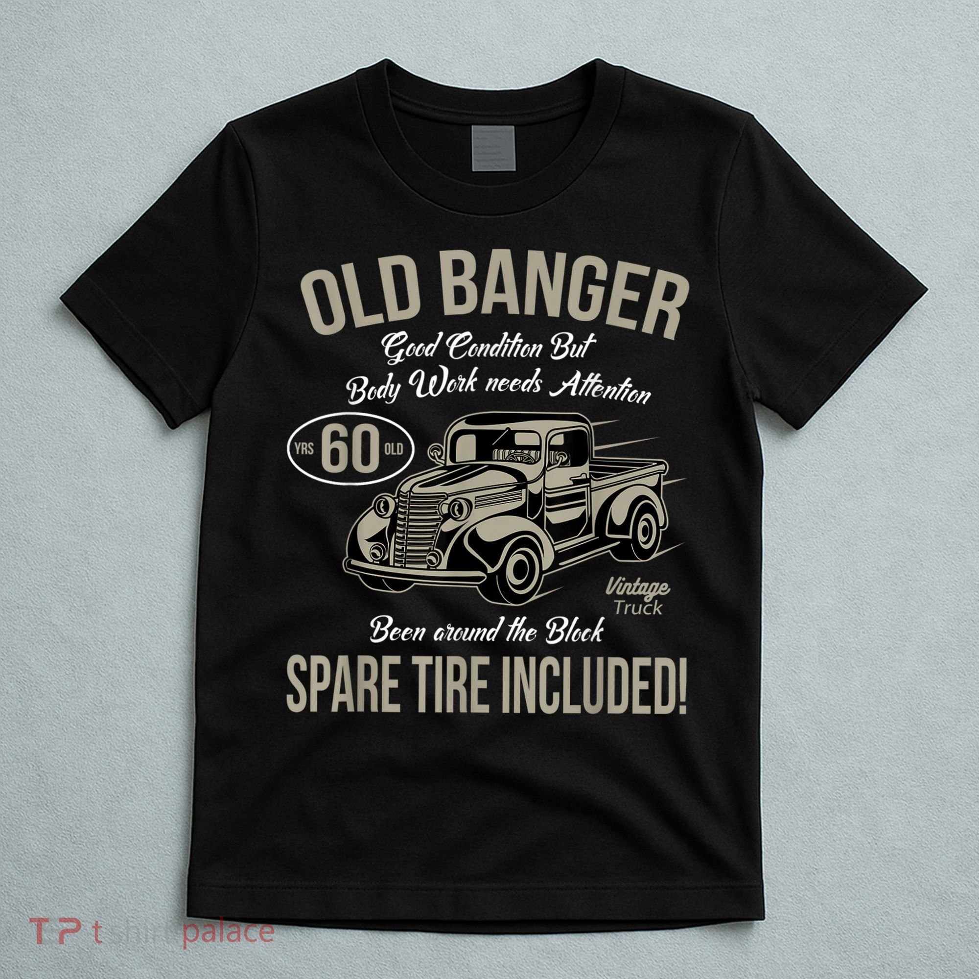 60th Birthday Vintage Old Banger 60 Years Old M.e.n Gift Retro T-Shirt
