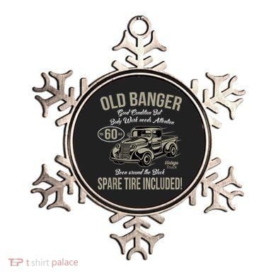 60th Birthday Vintage Old Banger 60 Years Old M.e.n Gift Retro Ornament