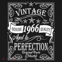 60th Birthday Vintage 1966 Genuine Quality Age To Perfection Original Parts Mostly Bucket Hat thumb 4