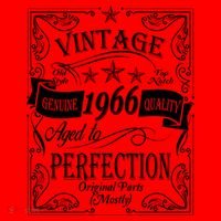 60th Birthday Vintage 1966 Genuine Quality Age To Perfection Original Parts Mostly Santa Hat thumb 1