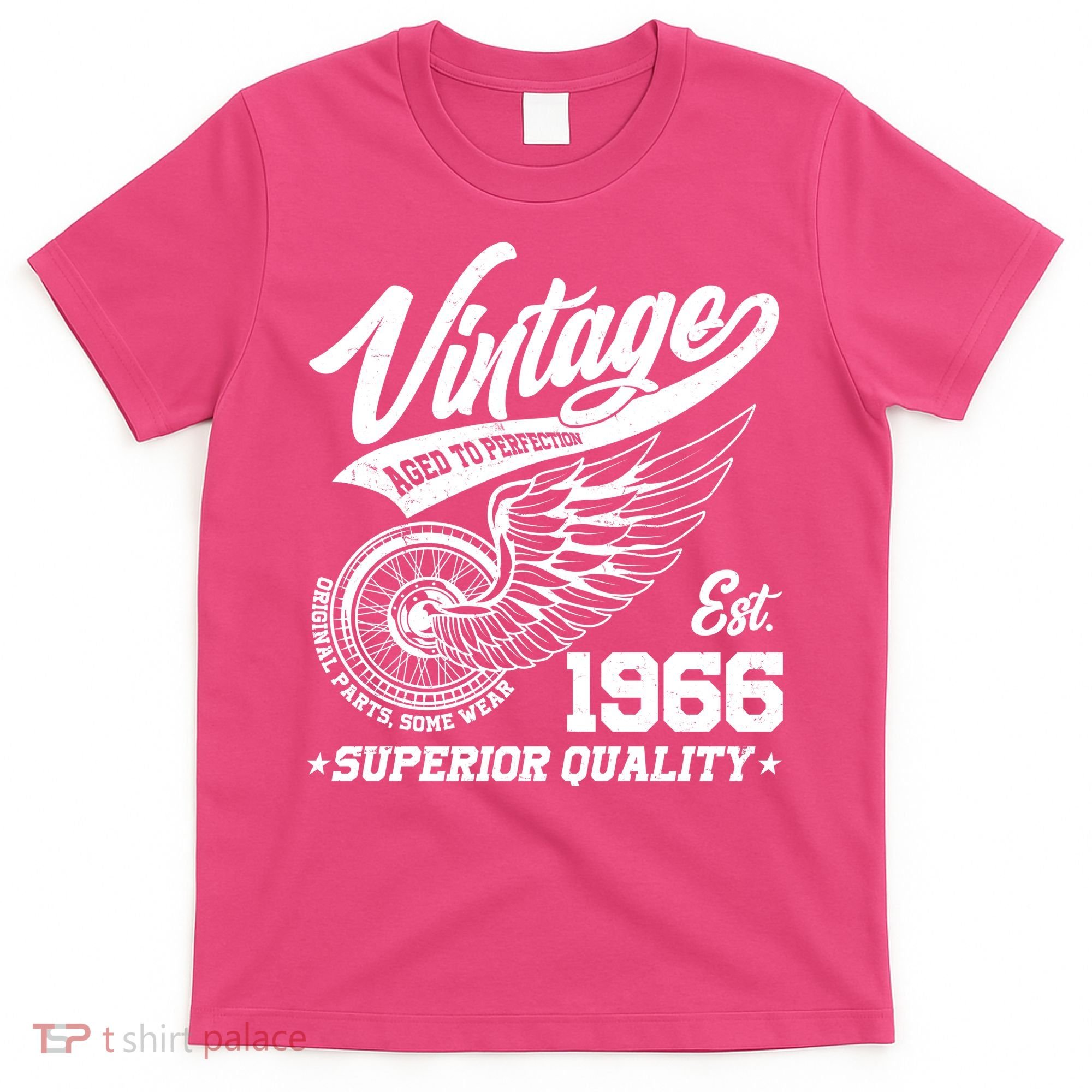 60th Birthday Vintage Age To Perfection EST 1966 Superior Quality T-Shirt