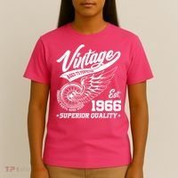 60th Birthday Vintage Age To Perfection EST 1966 Superior Quality T-Shirt thumb 4