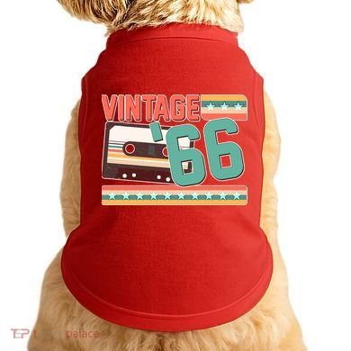 60th Birthday Vintage 1966 Cassette Tape  Doggie Tank