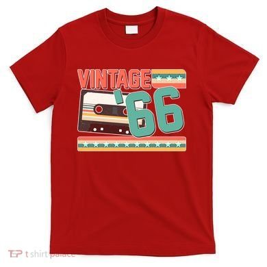 60th Birthday Vintage 1966 Cassette Tape  T-Shirt