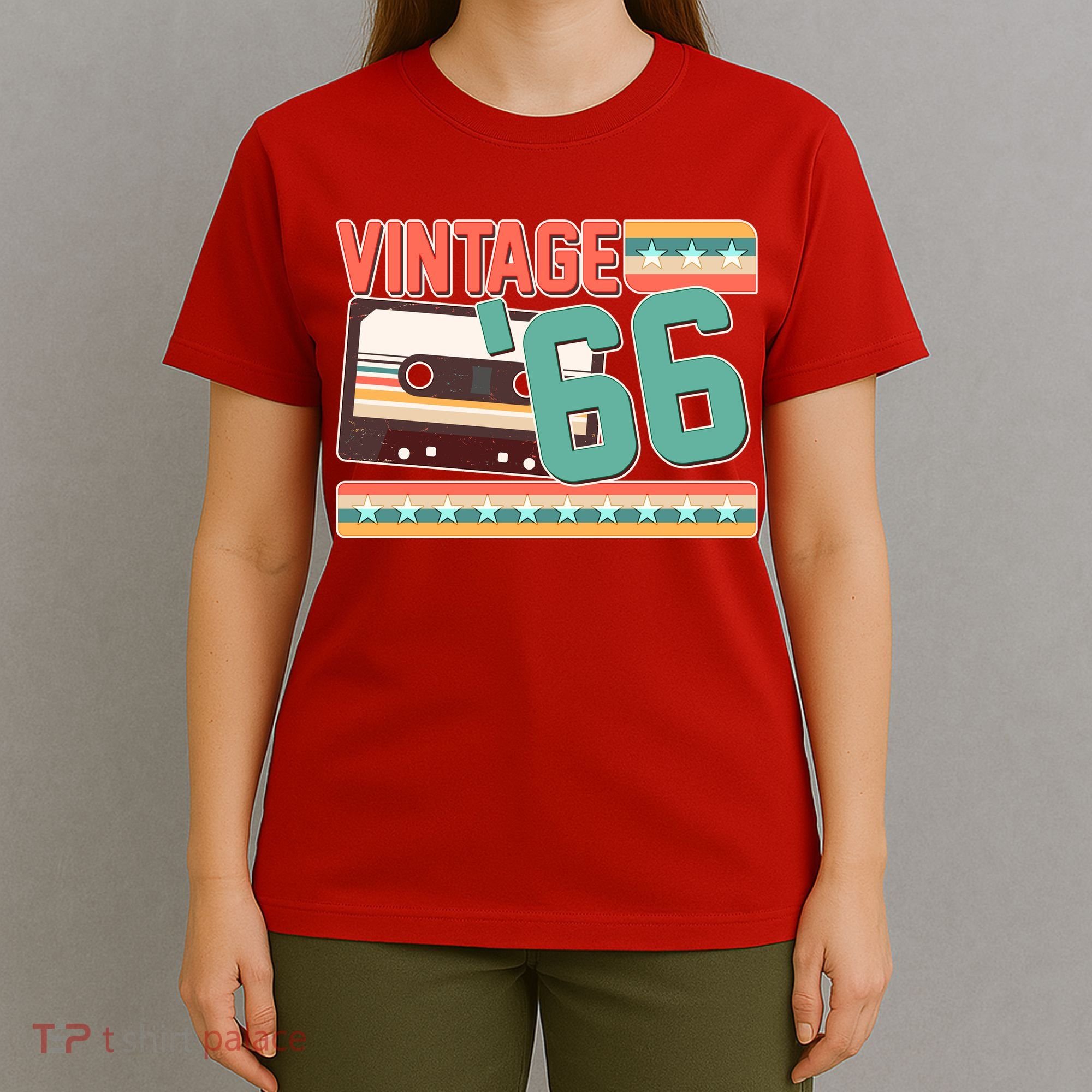 60th Birthday Vintage 1966 Cassette Tape  T-Shirt