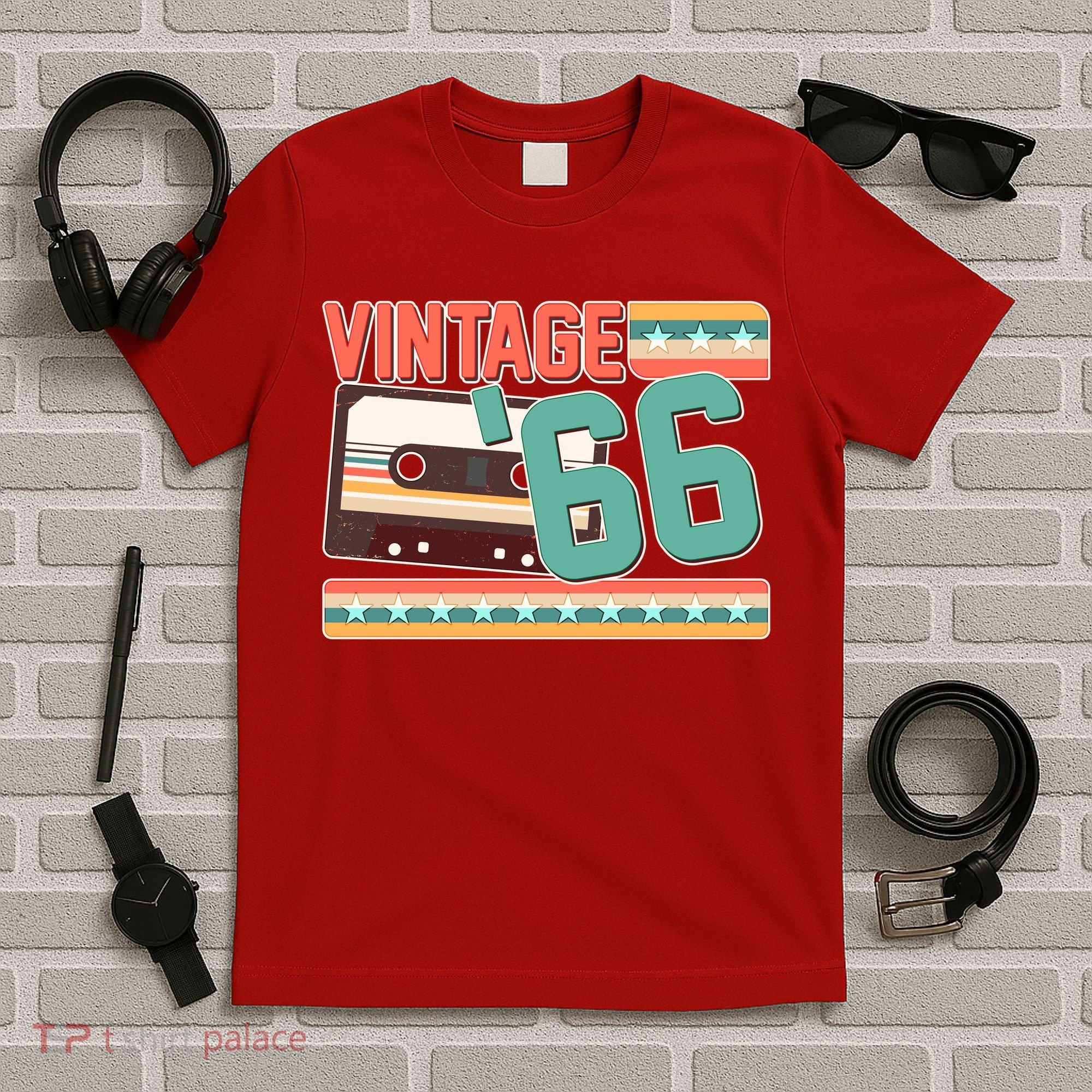 60th Birthday Vintage 1966 Cassette Tape  T-Shirt
