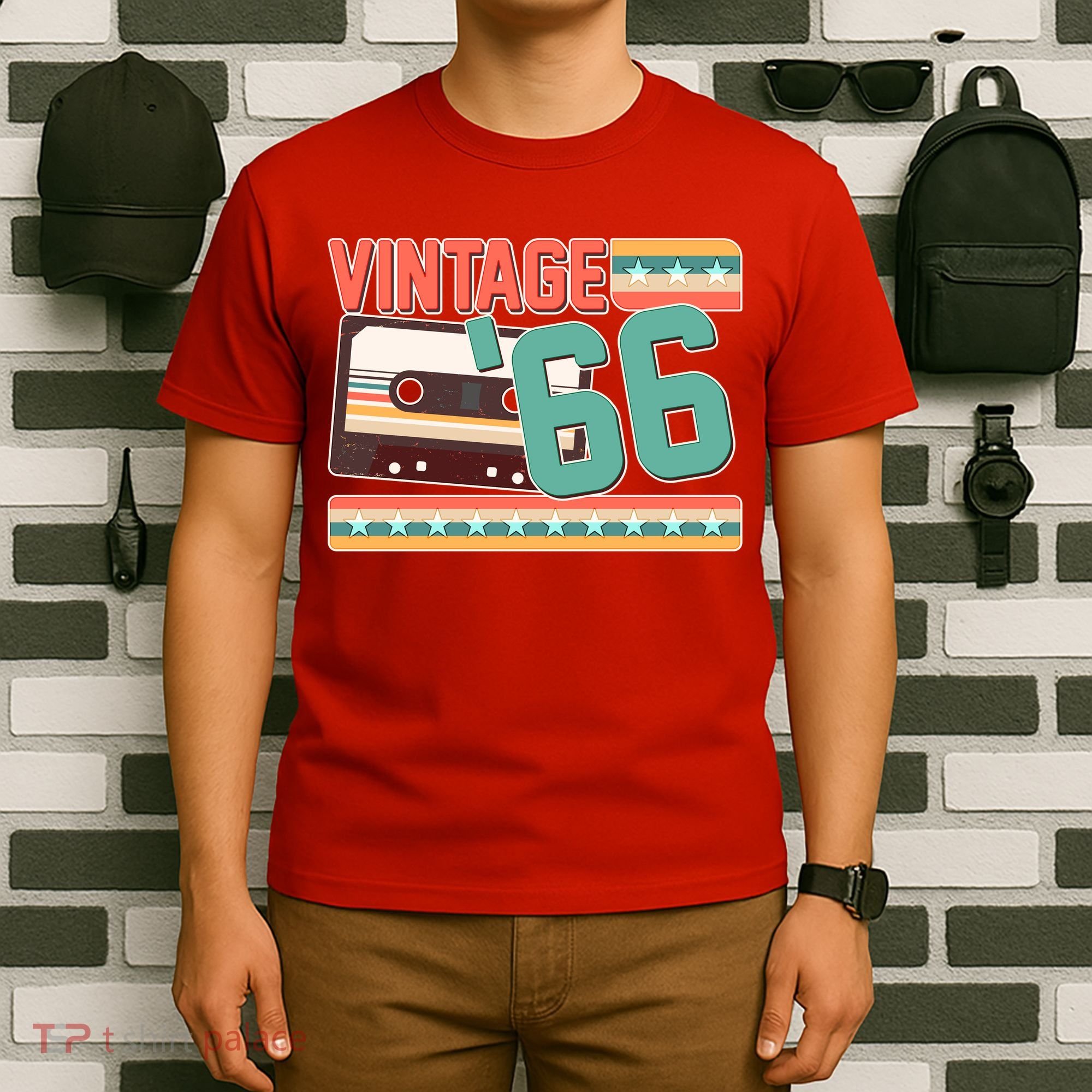 60th Birthday Vintage 1966 Cassette Tape  T-Shirt
