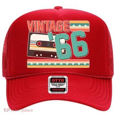 60th Birthday Vintage 1966 Cassette Tape  Hat
