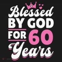 60th Birthday Woman Girl Blessed By God For 60 Years Women's Tank Top thumb 5