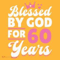 60th Birthday Woman Girl Blessed By God For 60 Years T-Shirt thumb 7