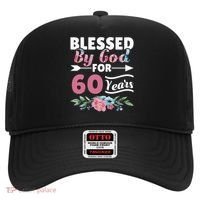 60th Birthday Woman Man Blessed By God For 60 Years Hat thumb 0