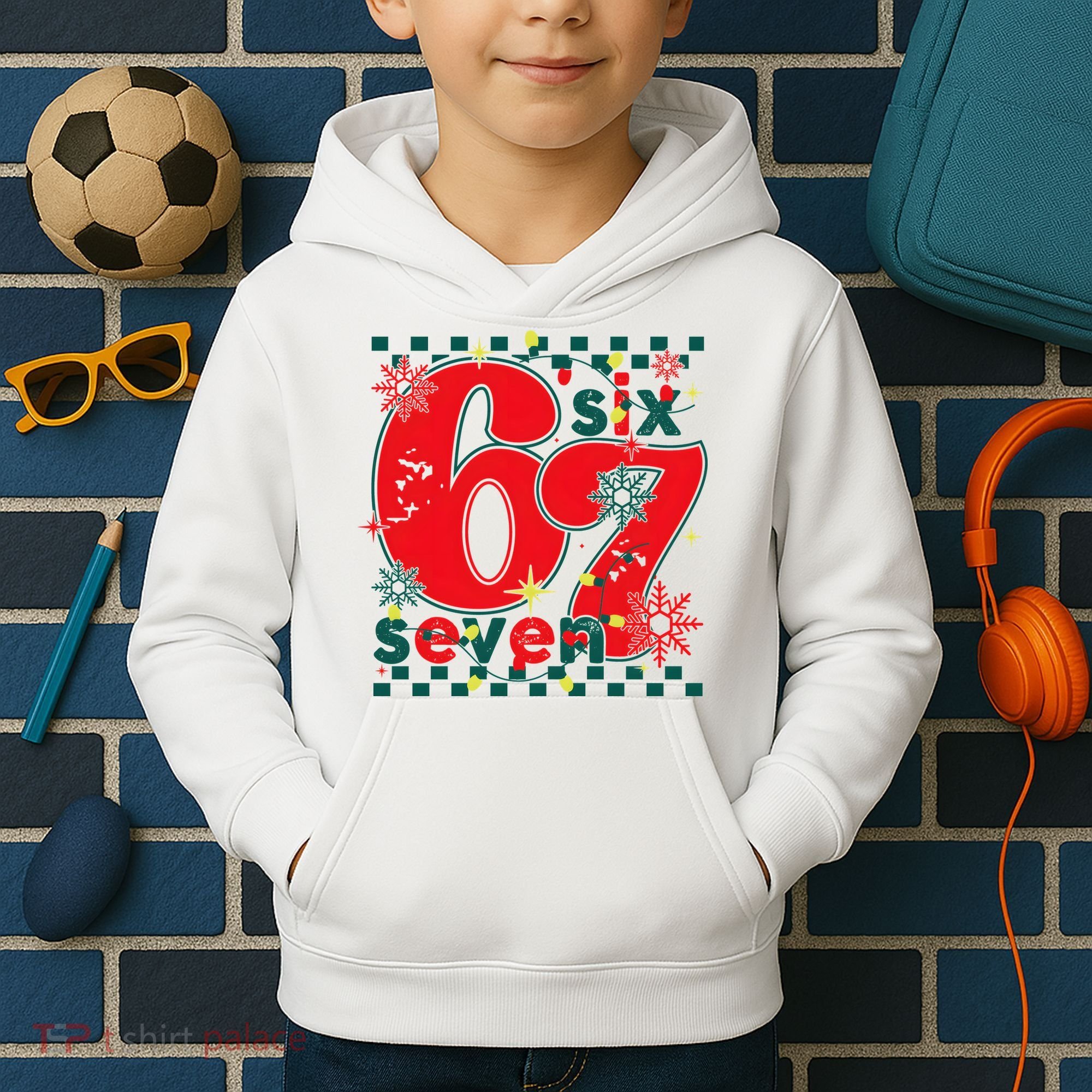 67 Christmas 6-7 Kids Hoodie