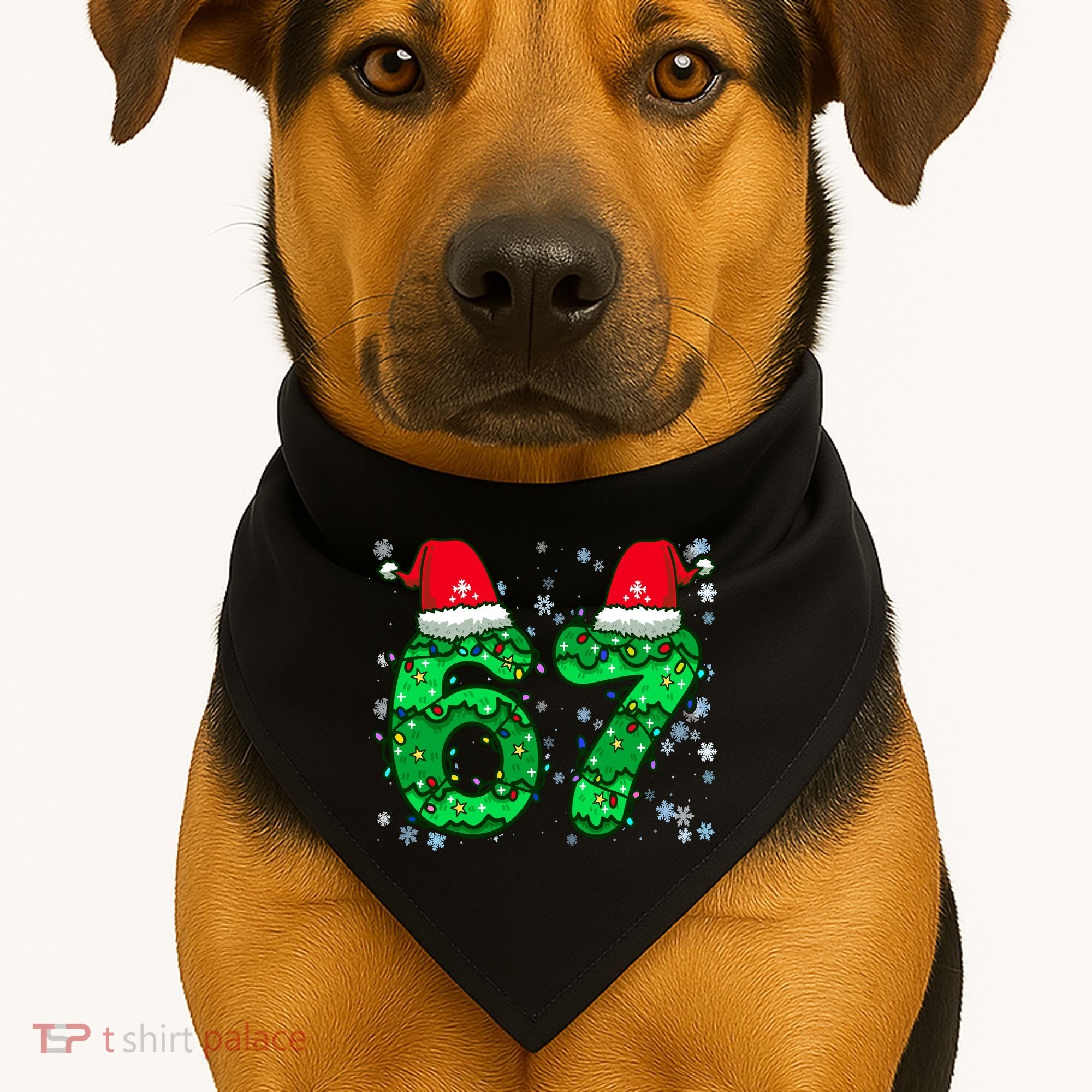 67 Christmas  USA-Made Doggie Bandana
