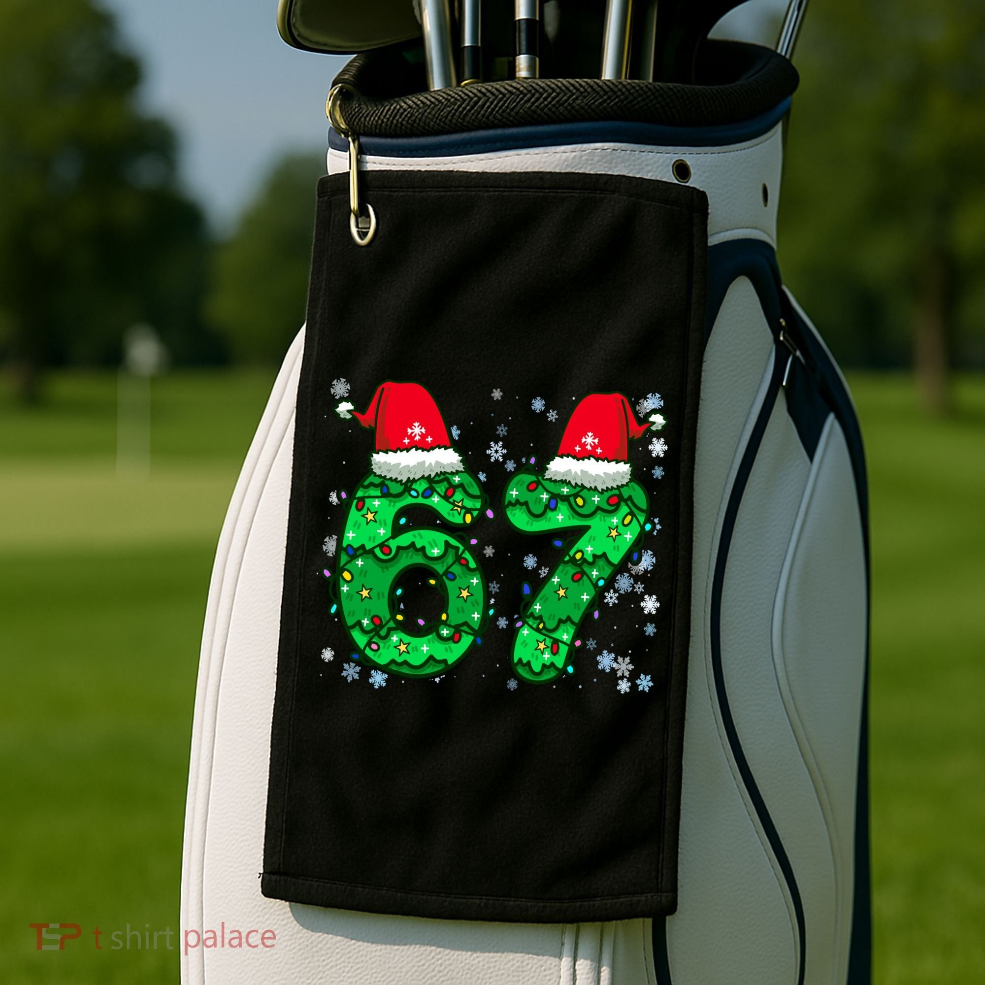 67 Christmas  Golf Towel