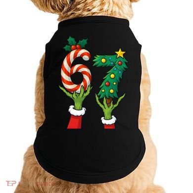 67 Christmas 6-7 Meme Hands Holiday Gen Alpha Doggie Tank