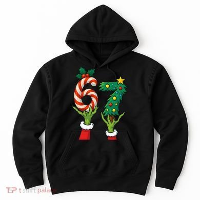 67 Christmas 6-7 Meme Hands Holiday Gen Alpha Hoodie