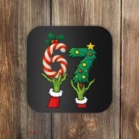 67 Christmas 6-7 Meme Hands Holiday Gen Alpha Coaster thumb 0