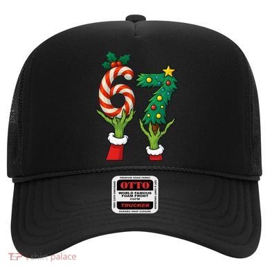 67 Christmas 6-7 Meme Hands Holiday Gen Alpha Hat