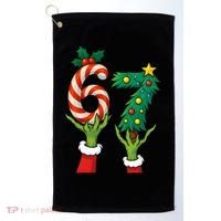 67 Christmas 6-7 Meme Hands Holiday Gen Alpha Golf Towel thumb 0
