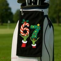 67 Christmas 6-7 Meme Hands Holiday Gen Alpha Golf Towel thumb 2