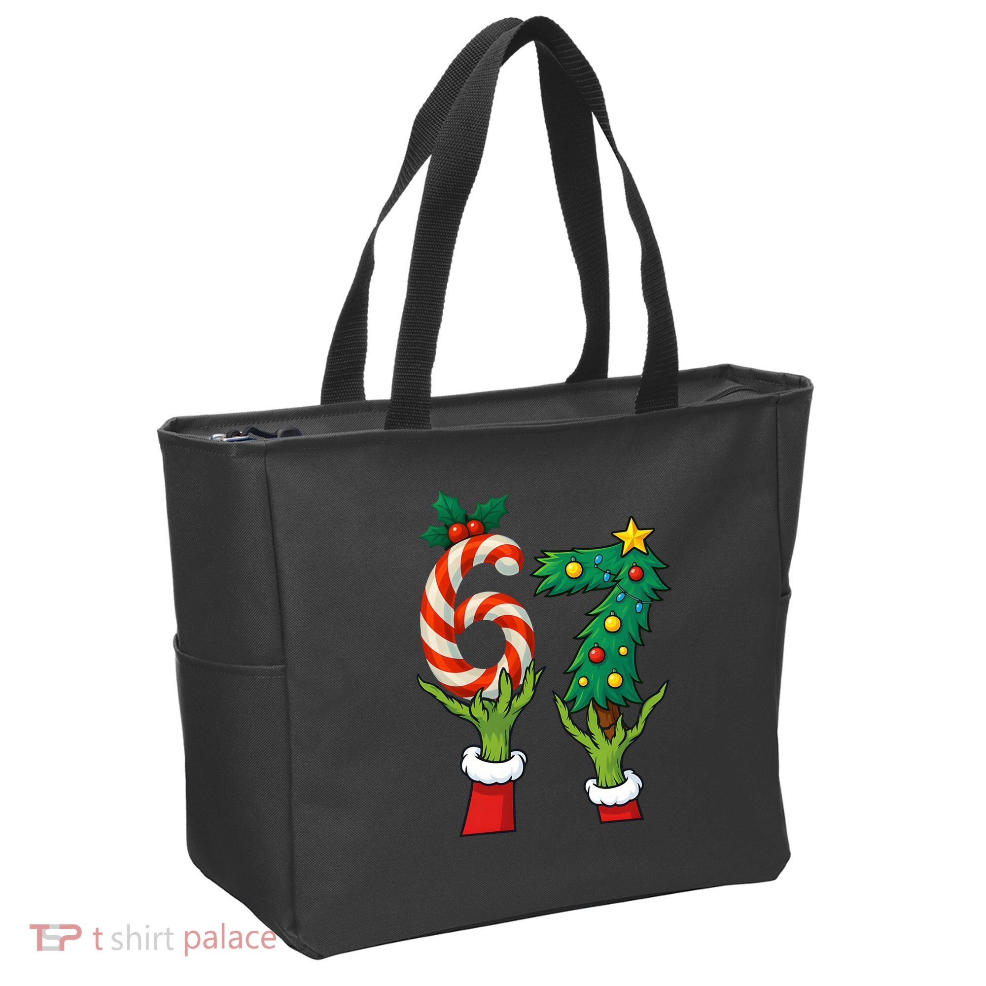 67 Christmas 6-7 Meme Hands Holiday Gen Alpha Tote Bag