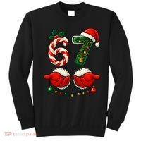 67 Christmas 6-7 Meme Holiday Santa Hands Six Seven Sweatshirt thumb 0