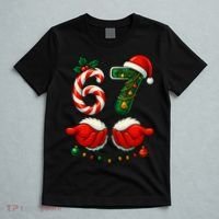 67 Christmas 6-7 Meme Holiday Santa Hands Six Seven T-Shirt thumb 5
