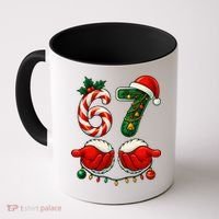 67 Christmas 6-7 Meme Holiday Santa Hands Six Seven Coffee Mug thumb 0