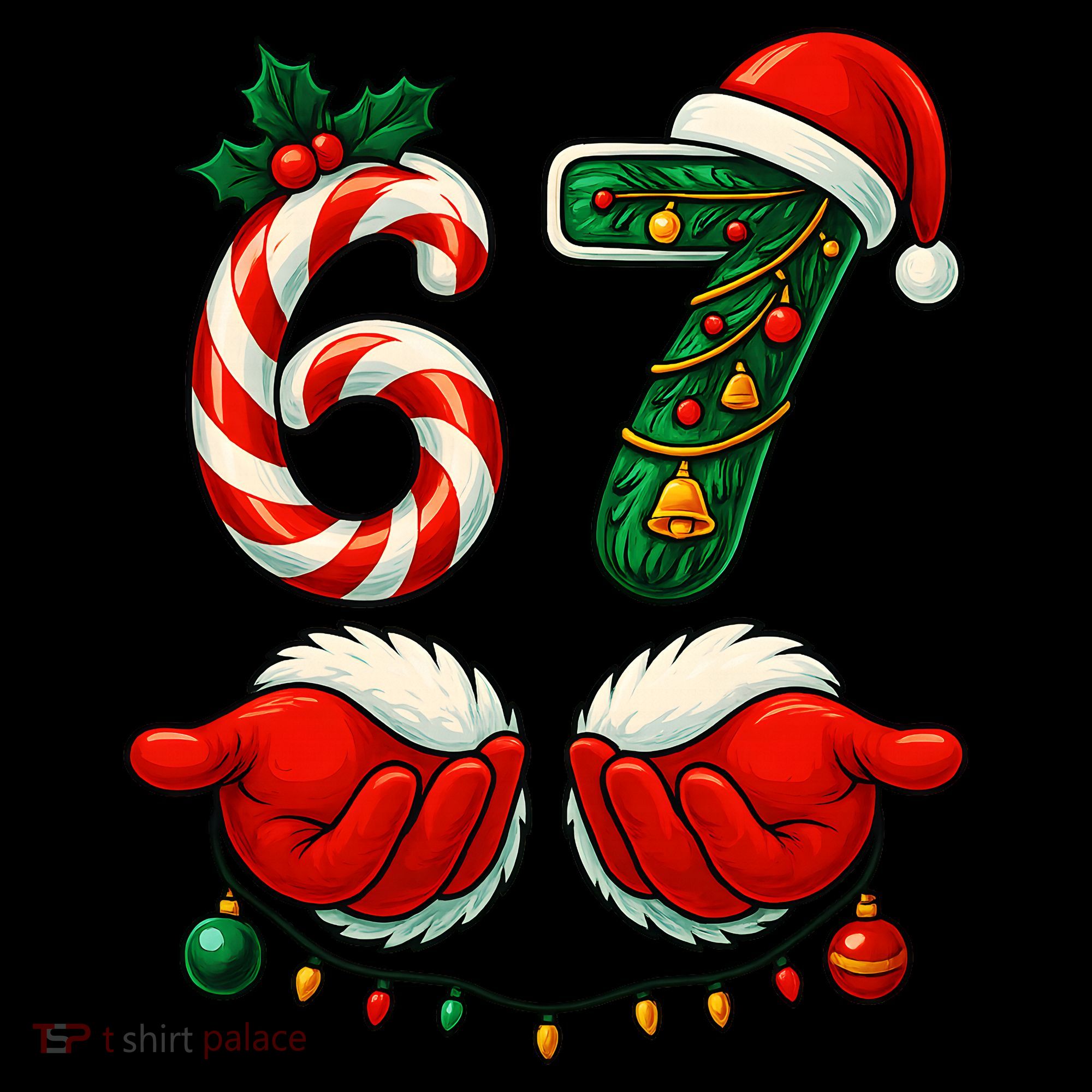 67 Christmas 6-7 Meme Holiday Santa Hands Six Seven Coffee Mug