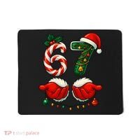 67 Christmas 6-7 Meme Holiday Santa Hands Six Seven Mousepad thumb 0