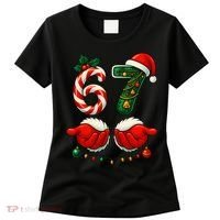 67 Christmas 6-7 Meme Holiday Santa Hands Six Seven Women's T-Shirt thumb 0
