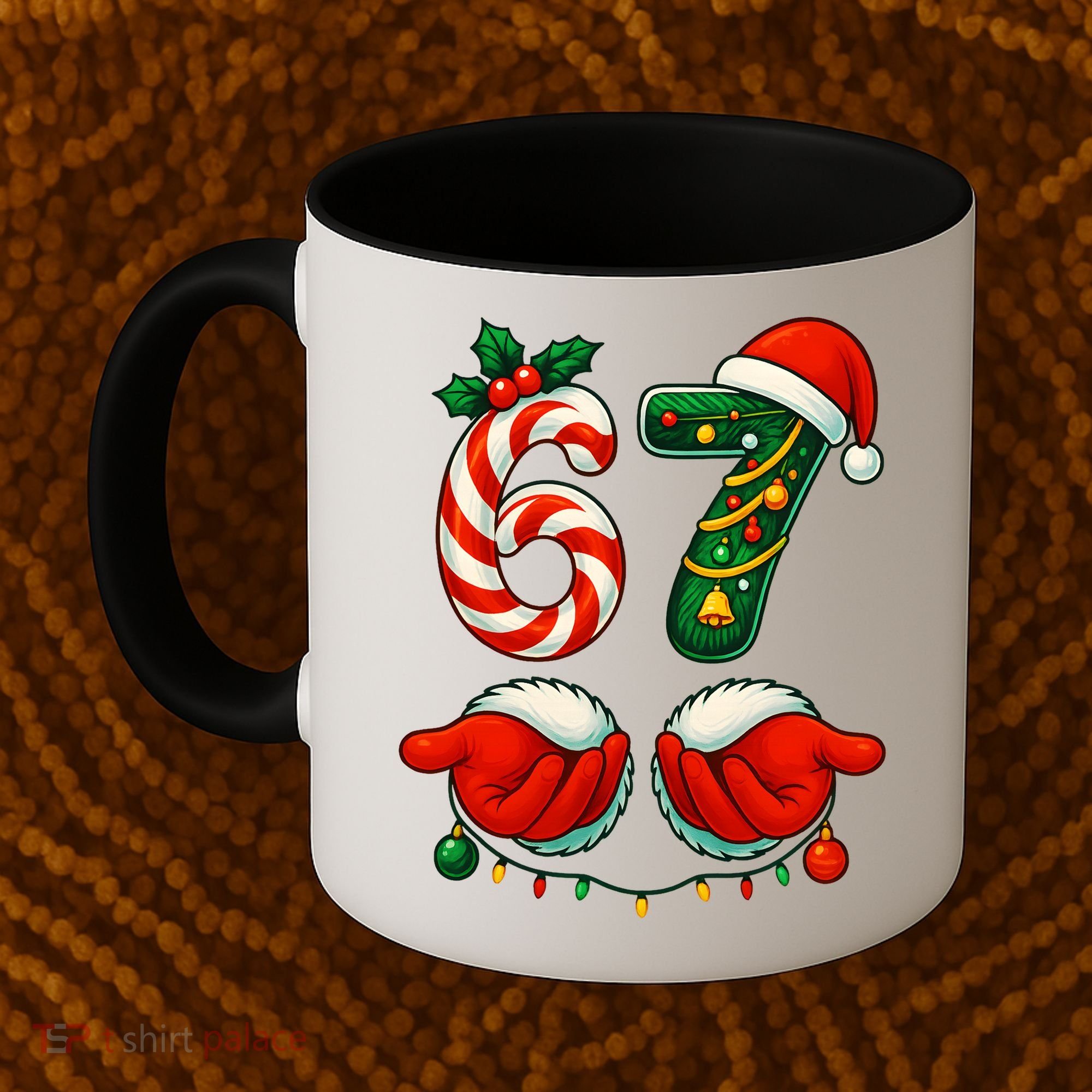 67 Christmas 6-7 Meme Festive Gen Alpha Slang Coffee Mug