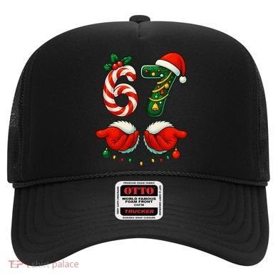67 Christmas 6-7 Meme Festive Gen Alpha Slang Hat