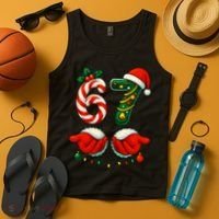 67 Christmas 6-7 Meme Festive Gen Alpha Slang Tank Top thumb 4