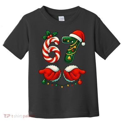 67 Christmas 6-7 Meme Festive Gen Alpha Slang Toddler T-Shirt