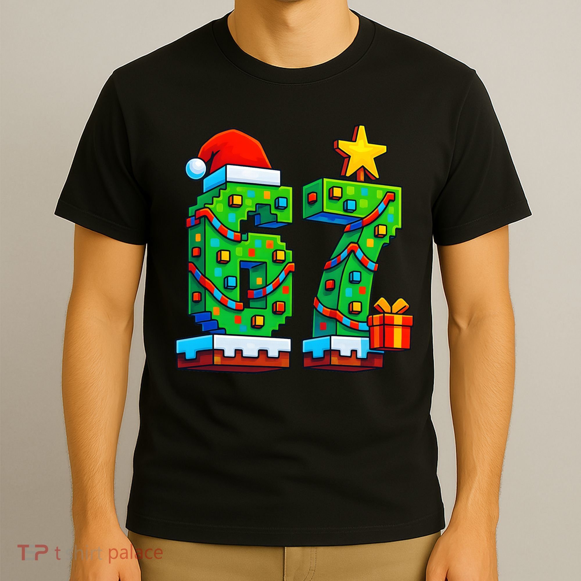 67 Christmas 6-7 Gaming School Meme Six Seven Gamer T-Shirt