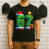 67 Christmas 6-7 Gaming School Meme Six Seven Gamer T-Shirt thumb 6