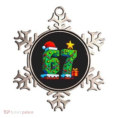 67 Christmas 6-7 Gaming School Meme Six Seven Gamer Ornament