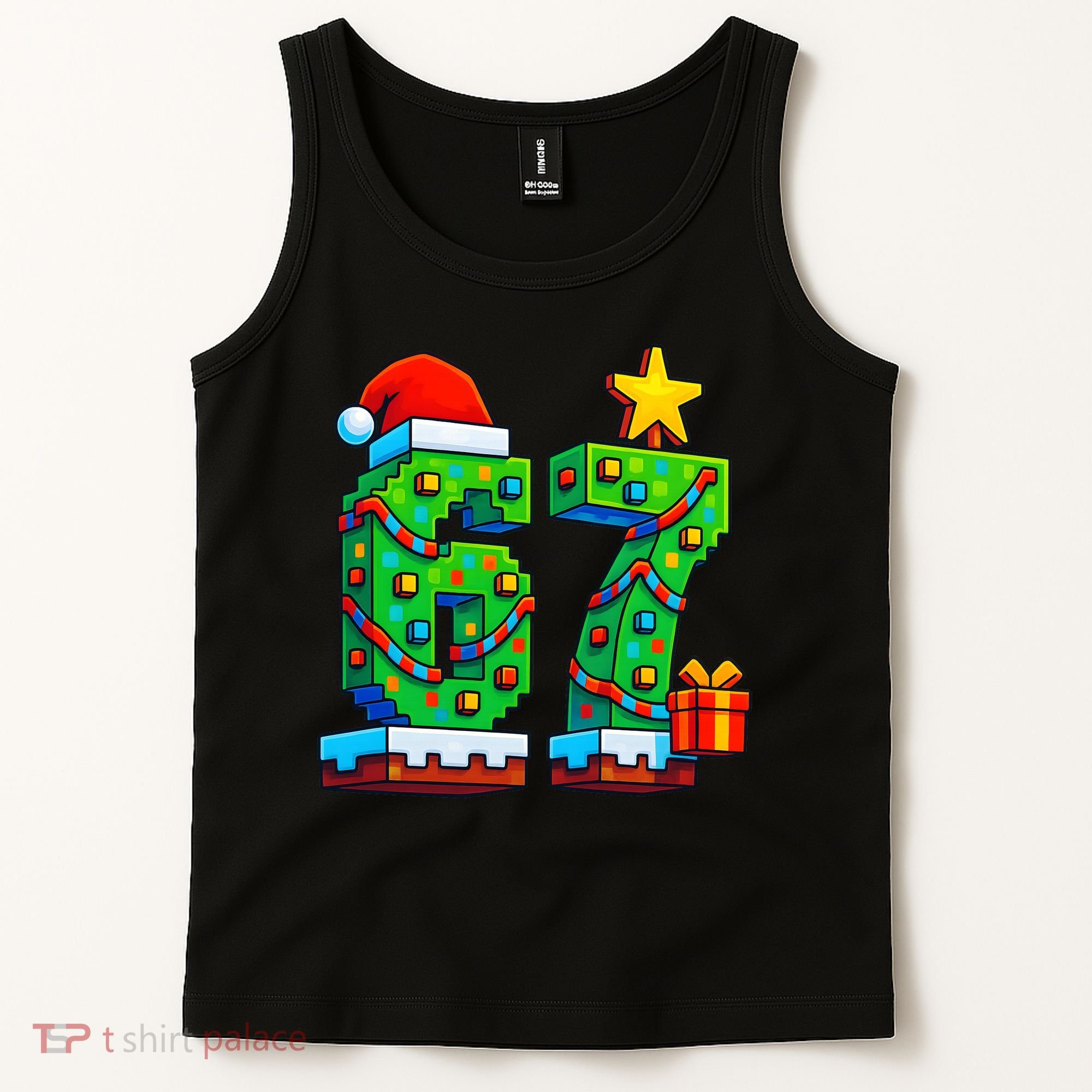 67 Christmas 6-7 Gaming School Meme Six Seven Gamer Tank Top