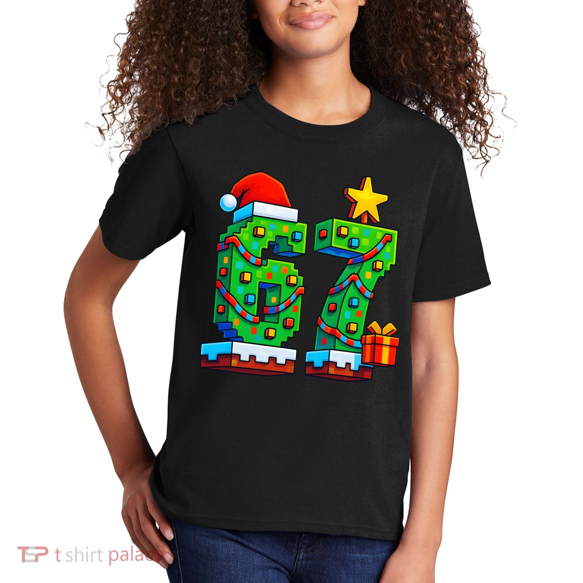 67 Christmas 6-7 Gaming School Meme Six Seven Gamer Kids T-Shirt