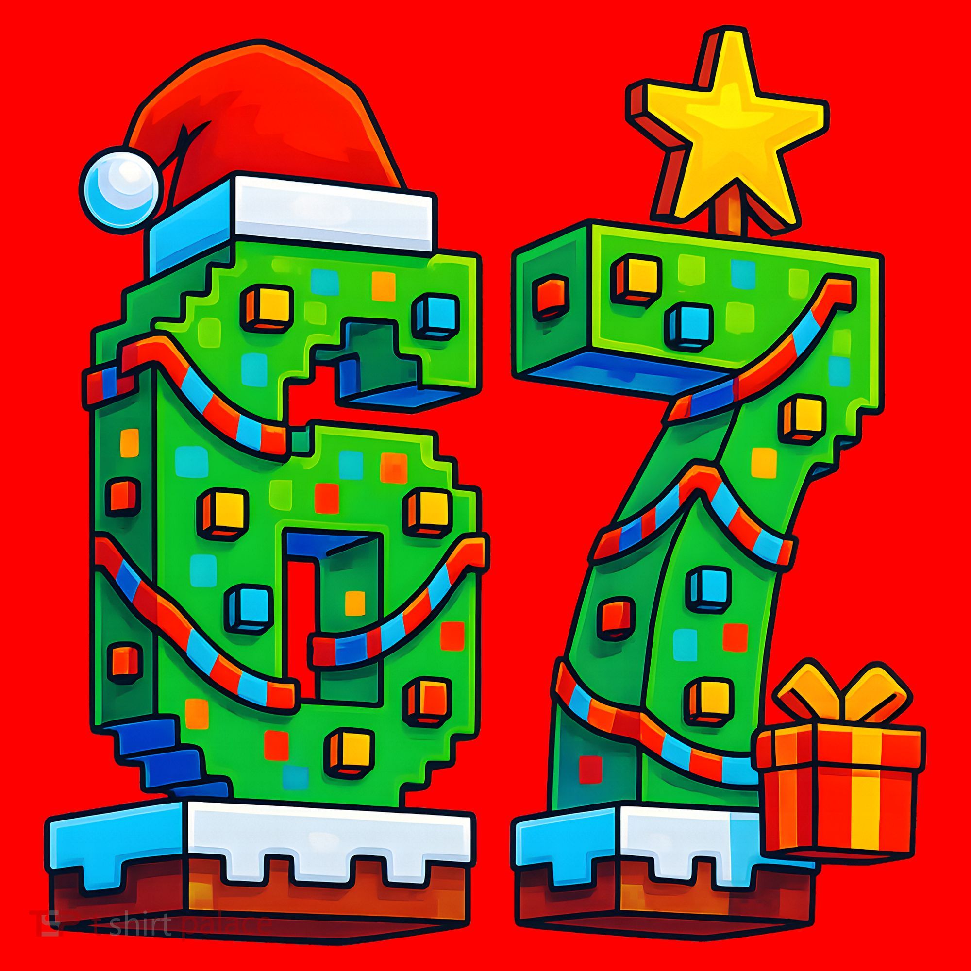 67 Christmas 6-7 Gaming School Meme Six Seven Gamer Santa Hat