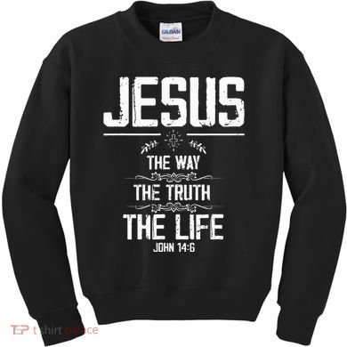 6 Christian Bible Verse Kids Sweatshirt