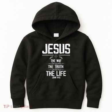 6 Christian Bible Verse Kids Hoodie