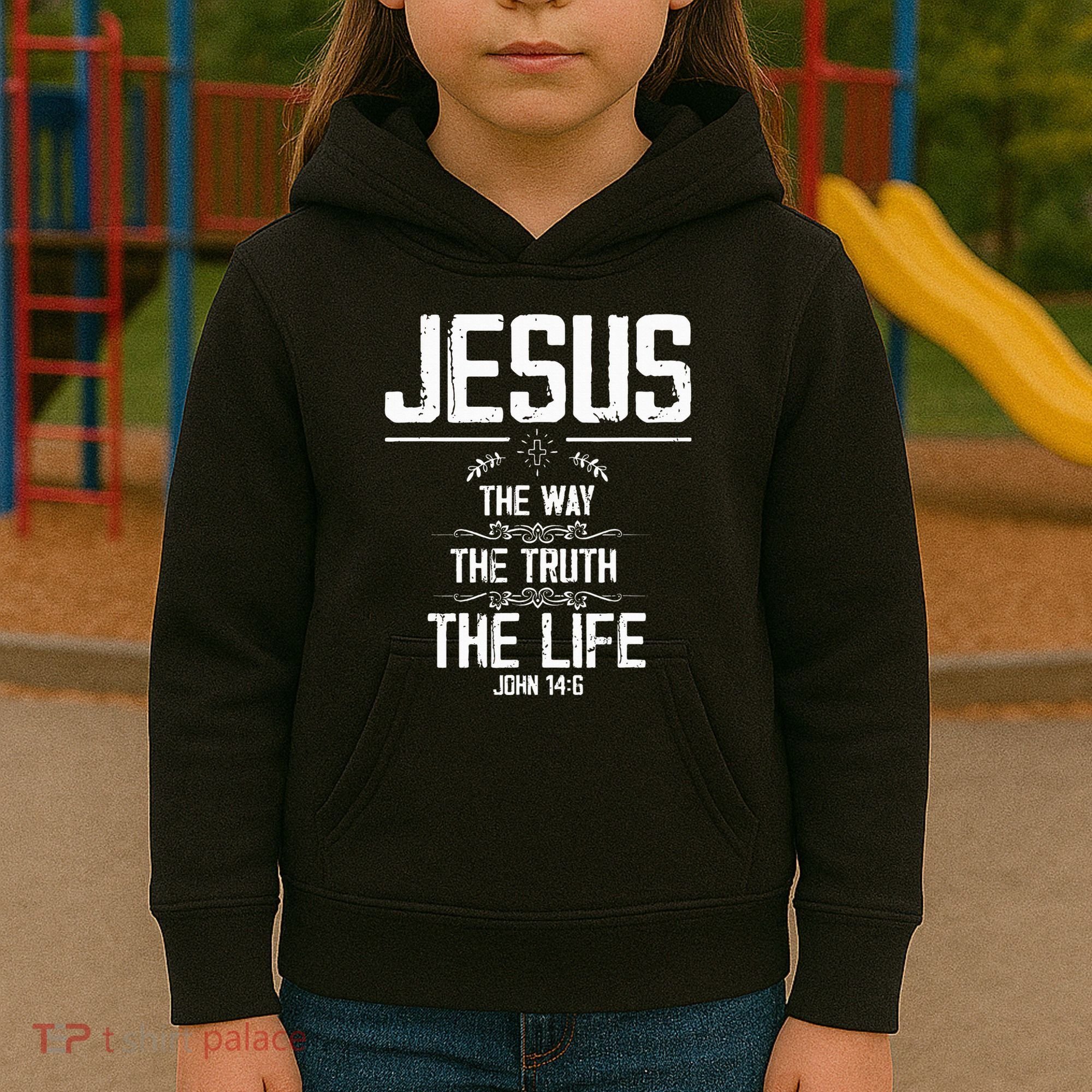 6 Christian Bible Verse Kids Hoodie