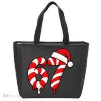 67 Christmas Candy Cane Number Sixty Seven Santa  Tote Bag thumb 0