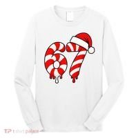 67 Christmas Candy Cane Number Sixty Seven Santa  Long Sleeve Shirt thumb 0