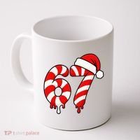 67 Christmas Candy Cane Number Sixty Seven Santa  Coffee Mug thumb 0