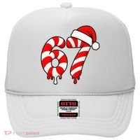67 Christmas Candy Cane Number Sixty Seven Santa  Hat thumb 0