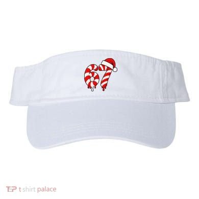 67 Christmas Candy Cane Number Sixty Seven Santa  Visor